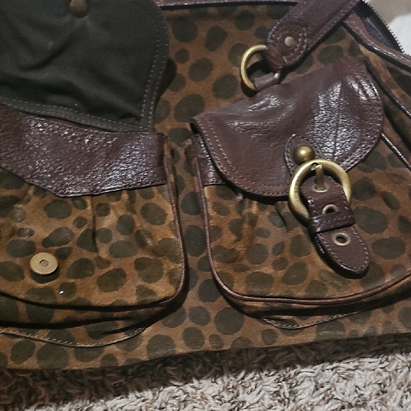 Moschino Dark Brown Polka Dot Bag - Picture 7 of 9